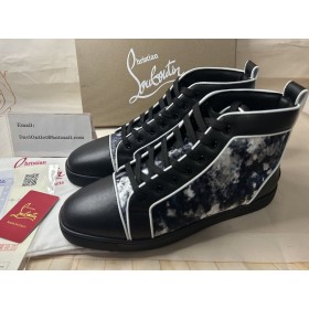 Christian Louboutin Louis Magas Szárú Cipők, Borjú Bőr Fekete Christian Louboutin Cipő