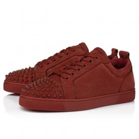 Christian Louboutin Louis Junior Tüskék Cipők Veau Velúr Pedig Tüskék Brownie