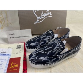 Christian Louboutin Pik Hajó Tüskék, Slip-on Cipők Multicolor