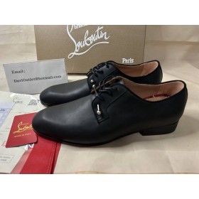 Christian Louboutin Chambeliss Derbies Borjú BÅr Fekete Christian Louboutin CipÅ