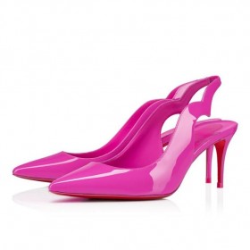 Christian Louboutin Dögös Csaj Parittya 70 Mm Szivattyúk LakkbÅr Bolerose RózsaszÃn