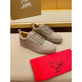 Christian Louboutin Louis Junior Alacsony szárú Sportcipő, Bőr Saharienne