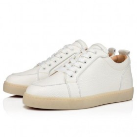 Christian Louboutin Rantulow Cipők Szemű Borjú Bőr Fehér Christian Louboutin Cipő