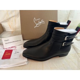 Christian Louboutin Sahni Lovas Csizma Borjú Bőr Fekete Christian Louboutin Cipő