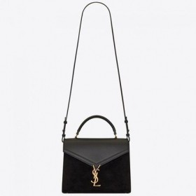 Saint Laurent Cassandra Közepes Táska Fekete Velúr Saint Laurent Táskák