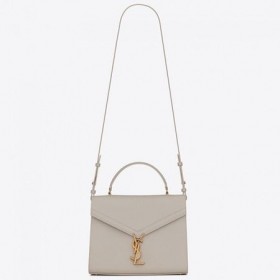 Saint Laurent Cassandra Közepes Táska Fehér Erezetű BÅr Saint Laurent Táskák