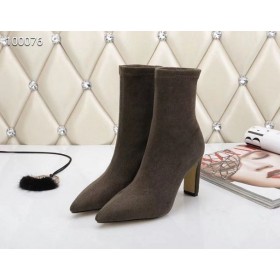 Jimmy Choo Boka Boot 85mm Velúr Khaki