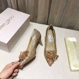 Jimmy Choo Cristais Hamupipőke 65mm Szivattyúk Arany