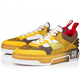 Christian Louboutin Astroloubi Strass CipÅk NÅk Veau Velúr Strass Sárga