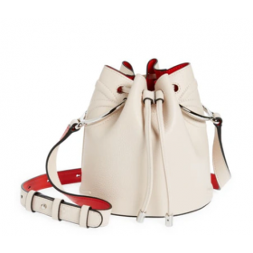 Christian Louboutin Mellettem Vödör Borjúbőr Táska Fehér Christian Louboutin Táskák
