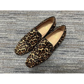 Christian Louboutin Pitypang Naplopók Veau Velúr Leopárdmintás Póni Haj