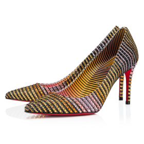 Christian Louboutin Kate Strass Aftersun Szivattyúk 85mm Krepp Szatén Multicolor