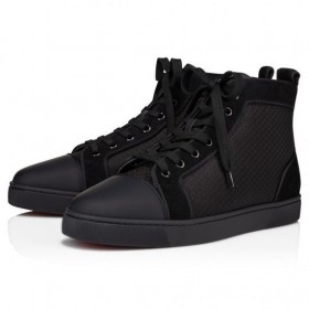 Christian Louboutin Louis Magas Szárú Cipők Szabadalmi Borjú Bőr Fekete Christian Louboutin Cipő