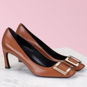 Roger Vivier Belle Vivier Trompette 70mm Szivattyúk Barna Borjúbőr