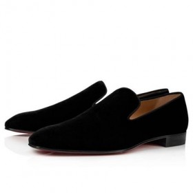 Christian Louboutin Pitypang FEKETE Bársony