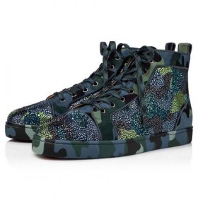 Christian Louboutin Louis Orlato Strass Mix Camouloubi/multi Veau Velúr