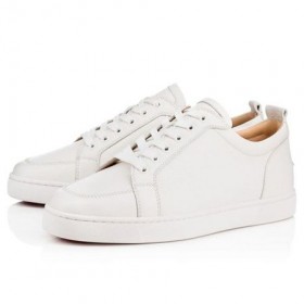 Christian Louboutin Alacsony-top Rantulow Fehér Latte Borjú Cipő