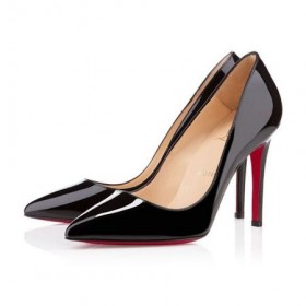 Christian Louboutin Szivattyúk Pigalle 100 mm Fekete lakkbőr