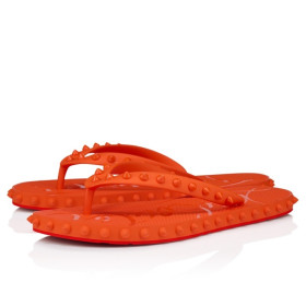 Christian Louboutin Super Loubi Flip Flip-Flops Rubber Magma