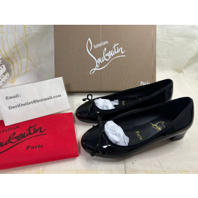 Christian Louboutin Sweetie Jane Ballerinas Patent Leather Black