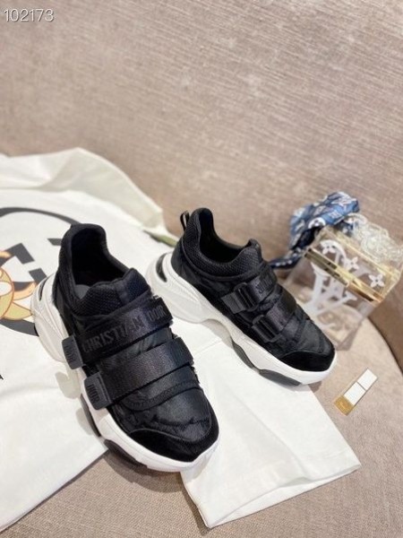 Dior D-WANDER Sneakers Dubh Fabraic Teicniúil