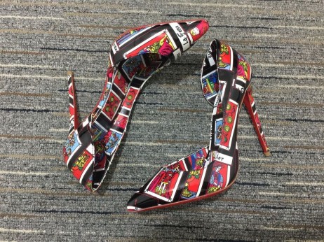 Christian Louboutin Iriza Caidéil 100mm Paitinne Tarot Multicolor