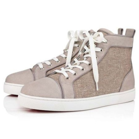 Christian Louboutin Louis Sasso/beige Suede Leathar