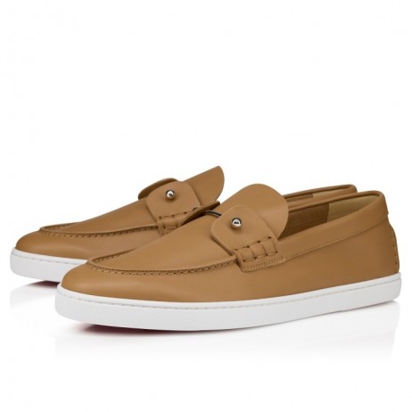 Christian Louboutin Chambeliboat Boat Shoes Calf Leather Lionne