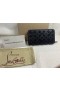Christian Louboutin Panettone Sparán Grained Lao leathar agus Spikes Loubinthesky Dubh