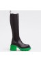 Bottega Veneta Flash Glúine-ard Buataisí Glas Outsole Bottega Veneta Bróga