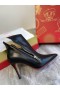 Christian Louboutin BirgiKate Buataisí Rúitín 85mm Calfskin Dubh