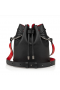 Christian Louboutin Ag Mo Thaobh Buicéad Mála Calfskin Dubh