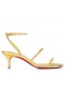 Christian Louboutin Hibaq 55 Mm Sandals Iridescent Nappa Leathar Óir
