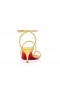 Christian Louboutin Hibaq 55 Mm Sandals Iridescent Nappa Leathar Óir