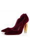 Christian Louboutin Lipchick Caidéil 100mm Veilbhit Dearg Christian Louboutin Store