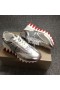 Christian Louboutin Loubishark Sneakers Iridescent Leathar Silver