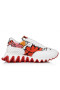 Christian Louboutin Loubishark Bean Sneakers Leathar Lao Shun Sudo Cló Bláth Bán