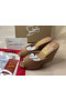 Christian Louboutin Dom Dolly Zeppa 85mm Leathar Paitinne Dingeacha Nude