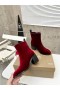 Christian Louboutin Yoz Na Liopaí Tosaithe 70mm Veilbhit Burgúine