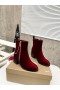 Christian Louboutin Yoz Na Liopaí Tosaithe 70mm Veilbhit Burgúine