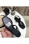 Saint Laurent Cassandra Maol Sandals Dubh Calfskin Saint Laurent Bróga
