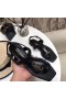 Saint Laurent Cassandra Maol Sandals Dubh Calfskin Saint Laurent Bróga