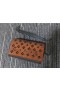 Christian Louboutin Paloma Clutch Suede Lao Leathar agus Spikes Donn