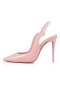 Christian Louboutin Caidéil Chick Te 100 mm Rosy/lín Rosy leathar Paitinne