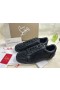 Christian Louboutin Seavaste 2 Sneakers Leathar Lao Jacquard le Spikes Dubh