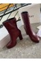 Dior Burgúine Tosaithe Rúitín Calfskin Dior Lógó