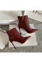 Dior D-Laochra Tosaithe Rúitín Burgúine Calfskin 80mm