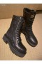 Dior D-Cheannaire Tosaithe Rúitín Dubh Cuilteáilte Cannage Calfskin