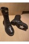 Dior D-Cheannaire Tosaithe Rúitín Dubh Cuilteáilte Cannage Calfskin