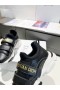 Dior D-WANDER Sneakers Dubh Bán Fabraic Teicniúil Oblique Priontáil